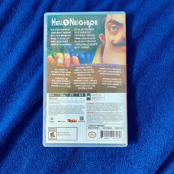 🎮 Hello Neighbor Nintendo Switch Game - Picture 2 of 4